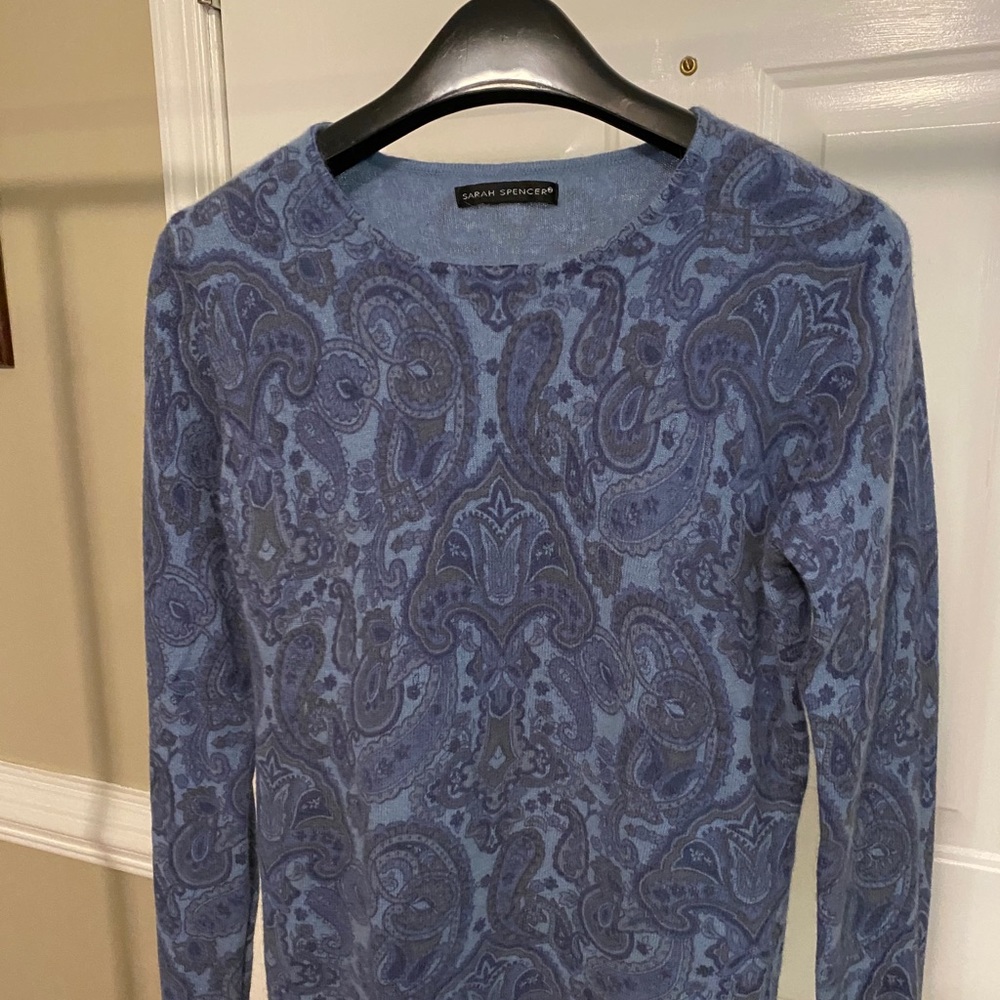 Sarah Spencer Paisley Print Sweater